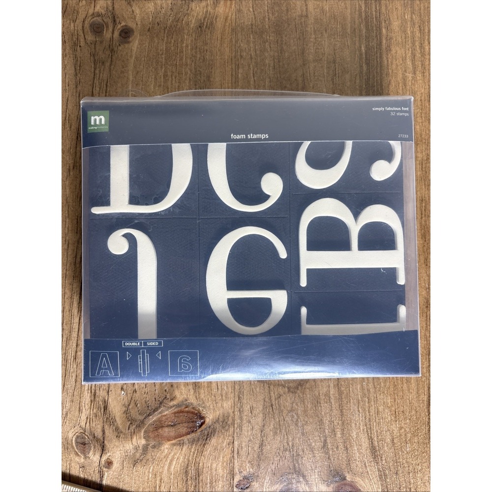NEW Making Memories SimplyFab Foam Stamps - Alphabet Letters #27233